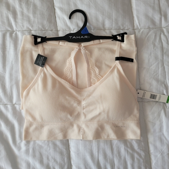 Tahari Other - TAHARI BRAND NEW SEAMLESS BRA SET REMOVABLE PADS SIZE L